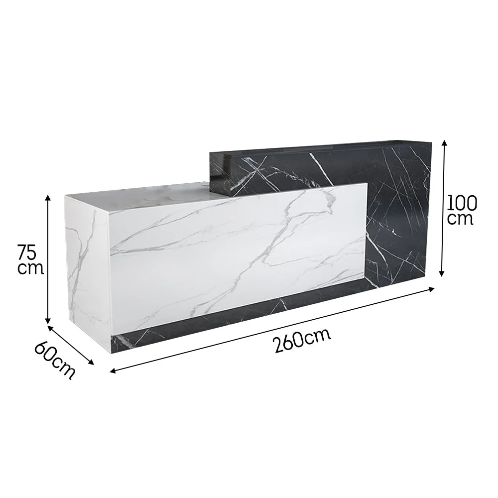 MODERA 120/180/260/360cm Length Reception Desk - Image 21