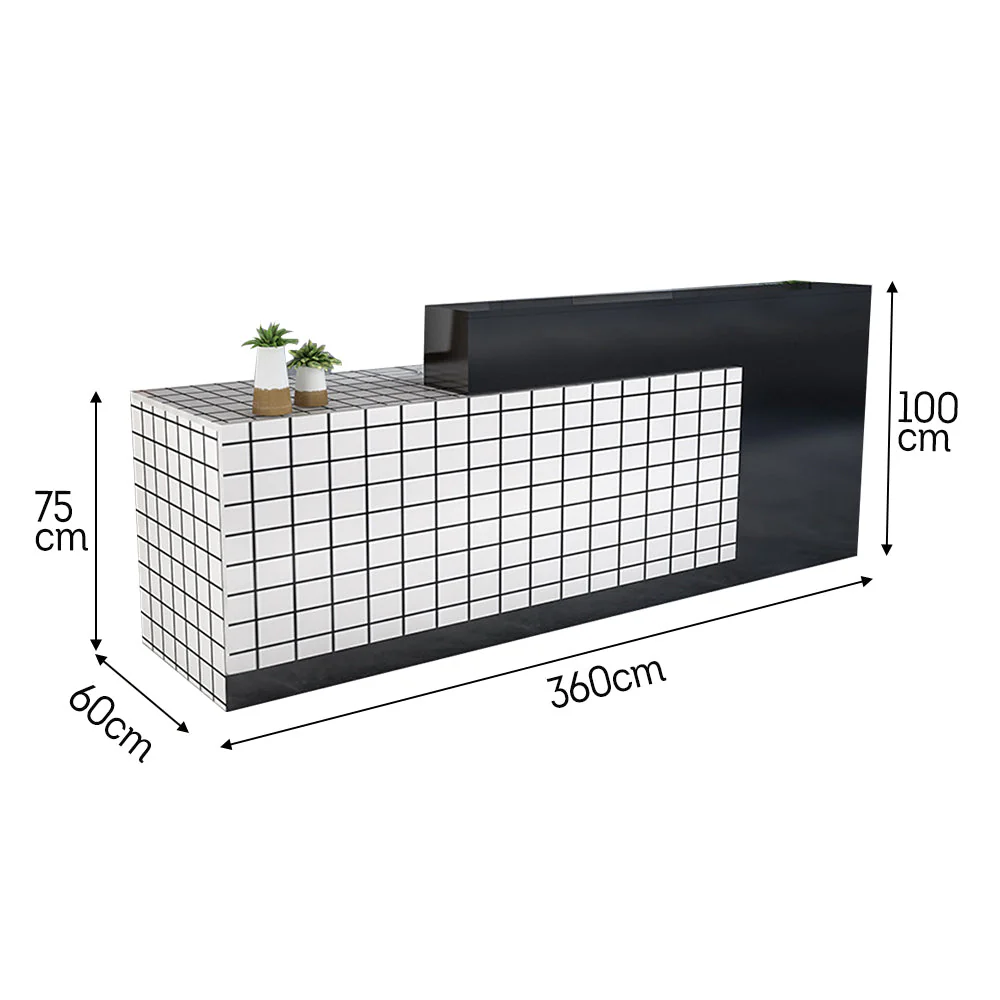 MODERA 120/180/260/360cm Length Reception Desk - Image 28