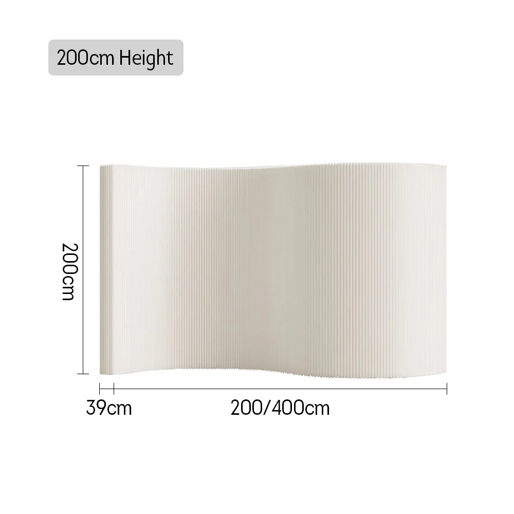 LIVARA 200/ 400cm Length Minimalist Style Room Divider - White - Image 8
