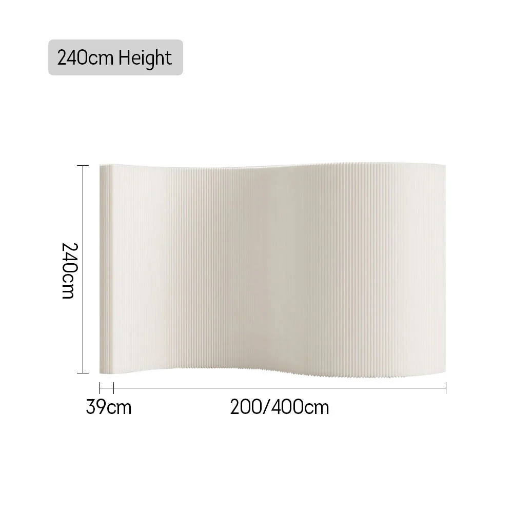 LIVARA 200/ 400cm Length Minimalist Style Room Divider - White - Image 9