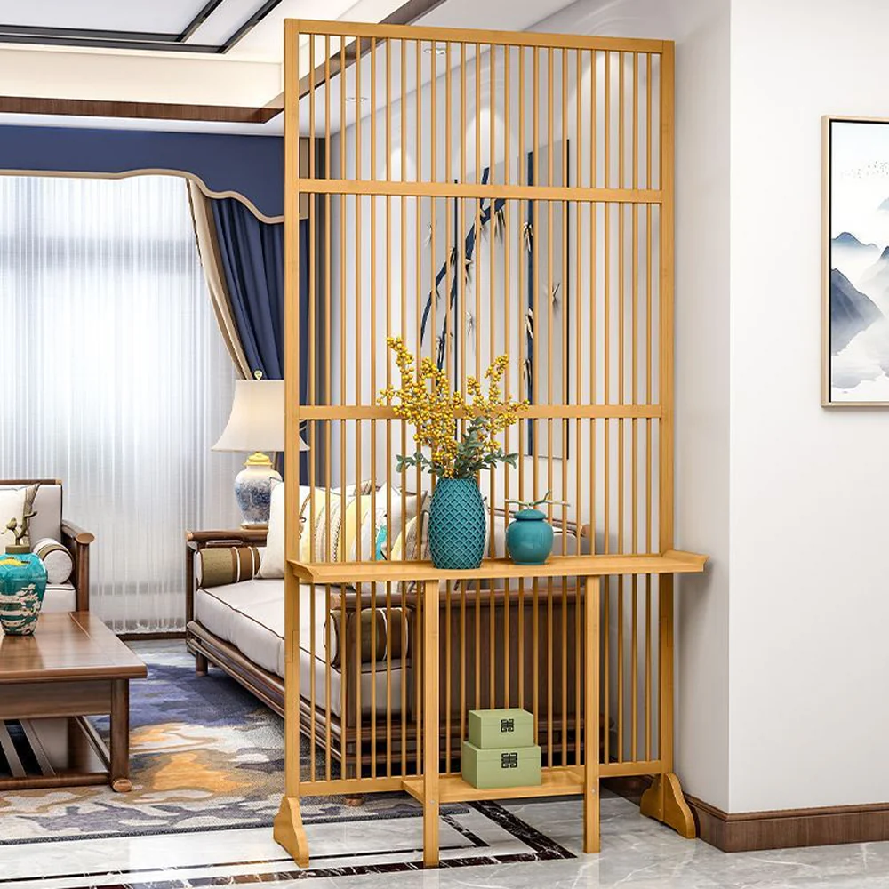 LIVARA 71/100cm Length Room Divider / Storage Rack with Storage Shelf - Image 3