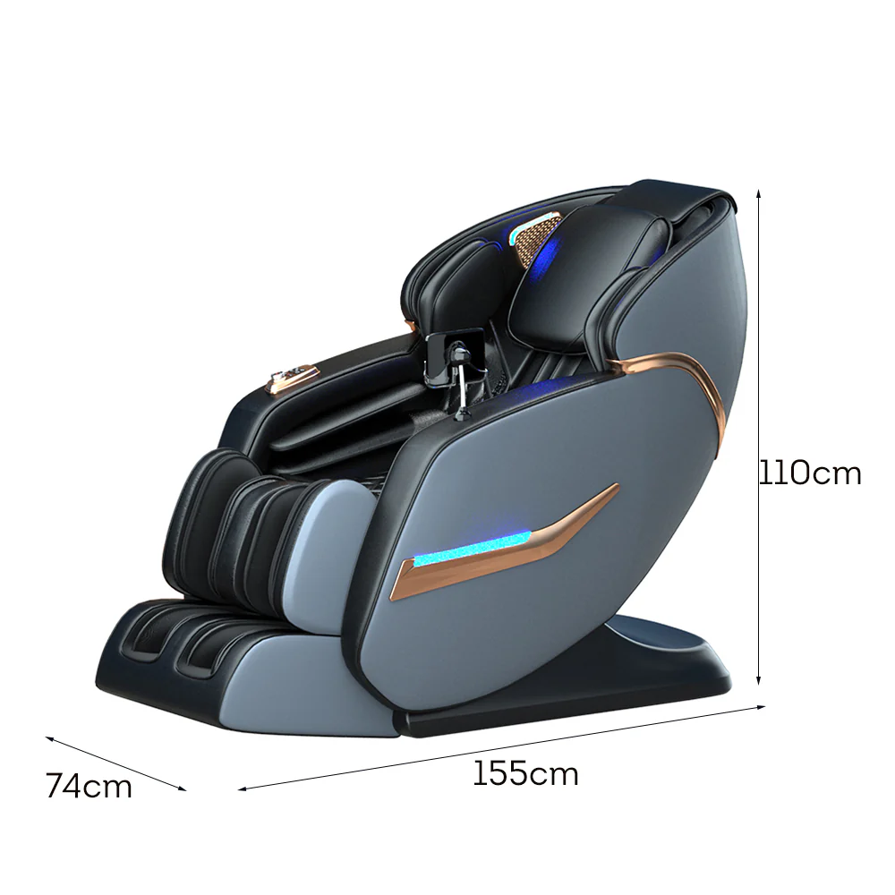 RELAXA L26MAX SL Guide Rail Electric Massage Chair with Zero Gravity Recline - Black - Image 10