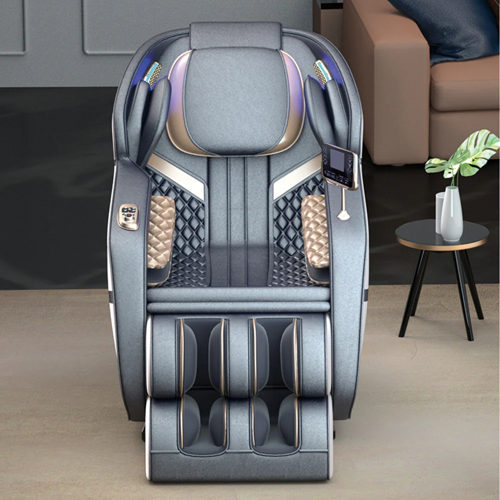 RELAXA V10 SL Track Electric Massage Chair with Zero Gravity - Gray - Image 3