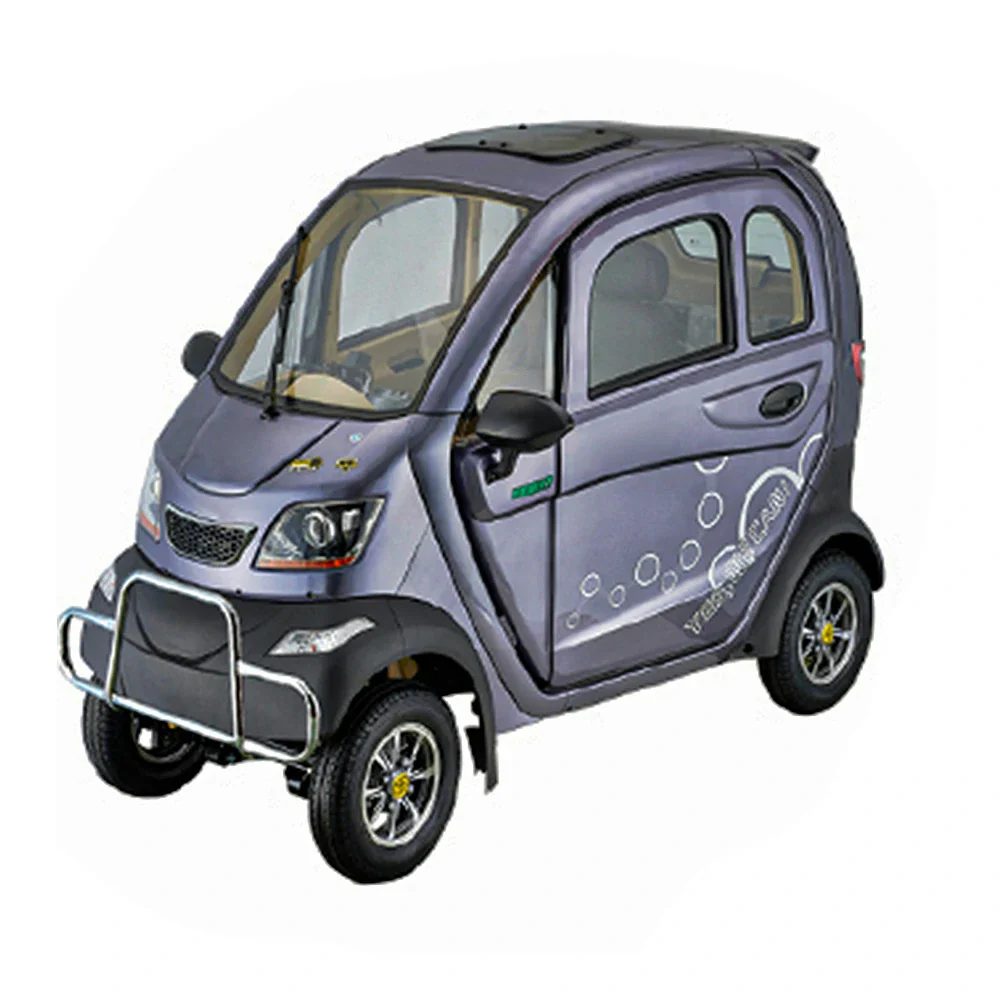ROLLUX Enclosed Mobility Scooter with Steering Wheel Control - All-Weather Comfort, 60V1200W Motor, 70-80km Range, Safe Urban Travel - Image 6