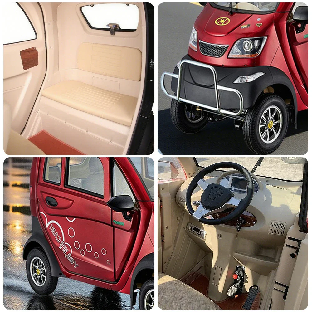 ROLLUX All - Terrain Electric Mobility Scooter - Steering Wheel Control, Enclosed Design, 60V1200W Brushless Motor, 70 - 80km Range - Image 13