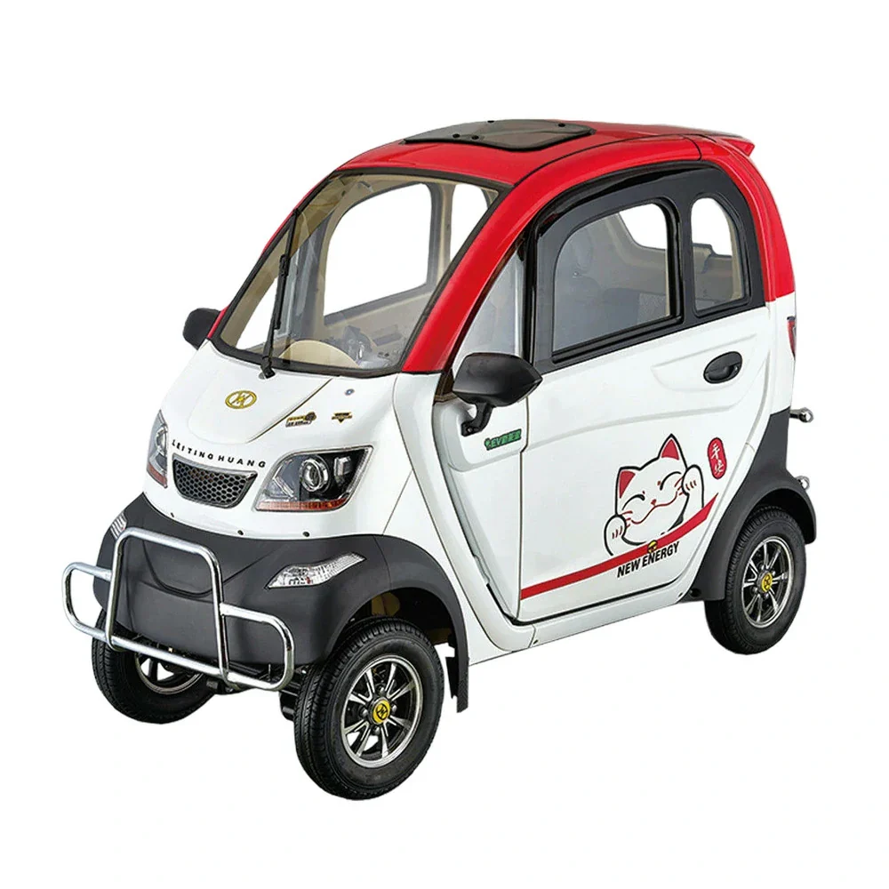 ROLLUX Enclosed Mobility Scooter with Armrest Control - All-Weather Comfort, 60V1200W Motor, 70-80km Long Range, Safe Urban Commuting - Image 6