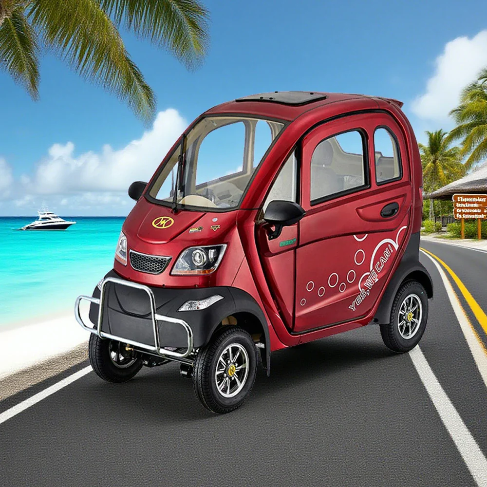 ROLLUX Enclosed Mobility Scooter with Armrest Control - All-Weather Comfort, 60V1200W Motor, 70-80km Long Range, Safe Urban Commuting - Image 2