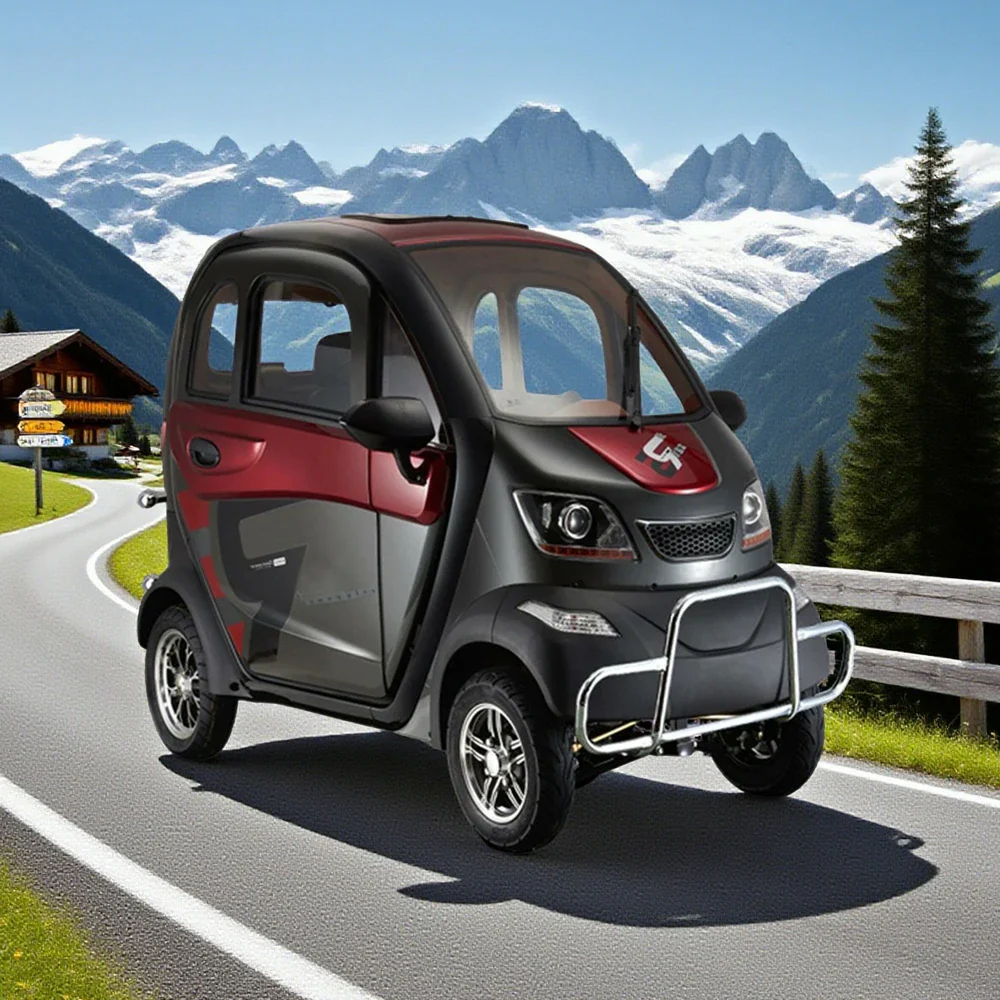 ROLLUX Enclosed Mobility Scooter with Armrest Control - Air Conditioning, 60V1200W Motor, 70-80km Long Range, All-Weather Comfort - Image 14
