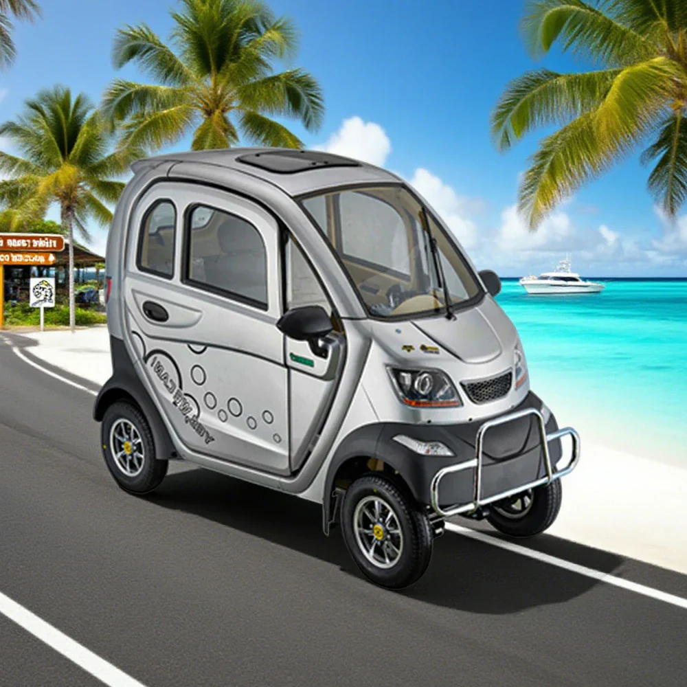 ROLLUX Enclosed Mobility Scooter with Armrest Control - Air Conditioning, 60V1200W Motor, 70-80km Long Range, All-Weather Comfort - Image 9