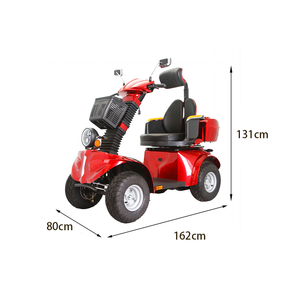 ROLLUX DJ 1000W 60V20Ah Lead-Acid/Lithium Battery Electric Mobility Scooter Drum Brake - Image 18