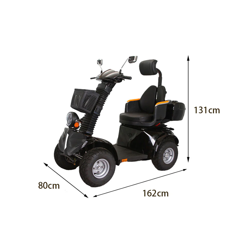 ROLLUX DJ 1000W 60V20Ah Lead-Acid/Lithium Battery Electric Mobility Scooter Drum Brake - Image 19