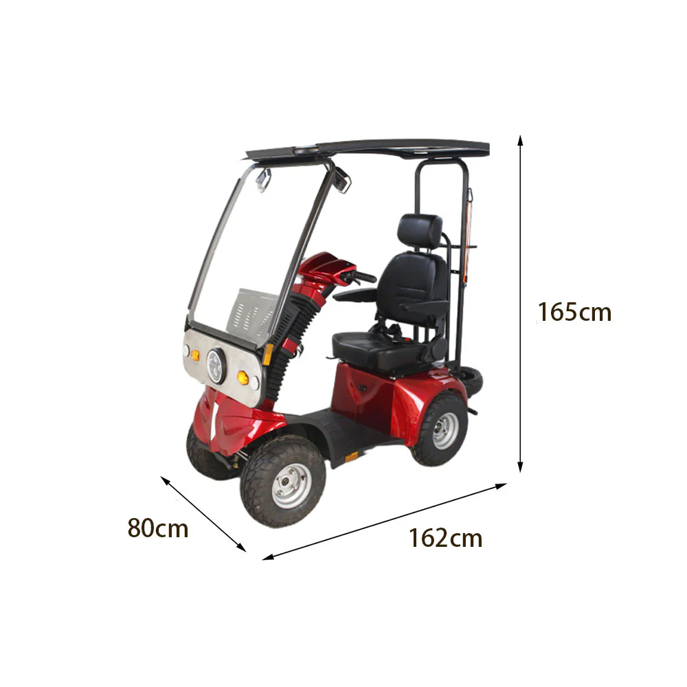 ROLLUX DJ 1000W 60V20Ah Lead-Acid/Lithium Battery Electric Mobility Scooter Drum Brake - Image 21