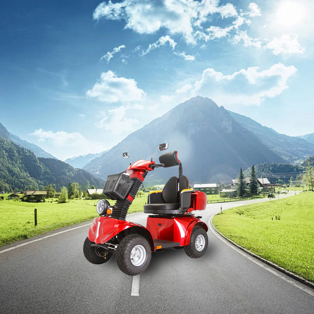 ROLLUX DJ 1000W 60V20Ah Lead-Acid/Lithium Battery Electric Mobility Scooter Drum Brake - Image 5