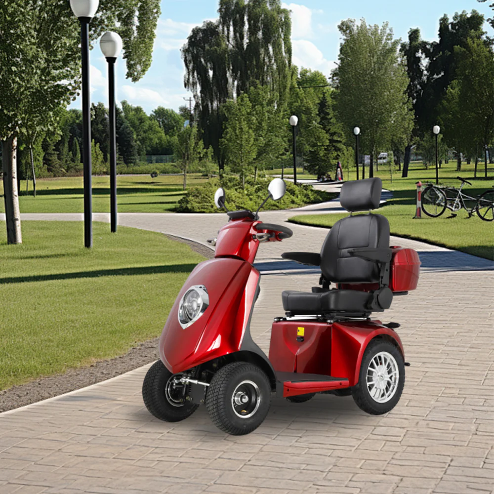 ROLLUX JXY5D 500W 48V20Ah Lead-Acid/Lithium Battery Electric Mobility Scooter Drum Brake - Image 3