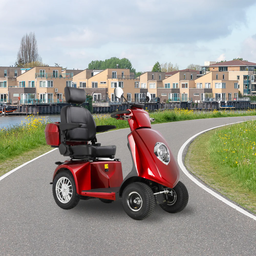 ROLLUX JXY5D 500W 48V20Ah Lead-Acid/Lithium Battery Electric Mobility Scooter Drum Brake - Image 4