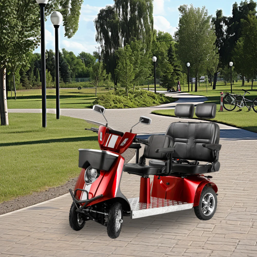 ROLLUX JXY5D2 1000W 60V20Ah Lead-Acid/Lithium Battery Dual-Seat Electric Mobility Scooter - Image 3