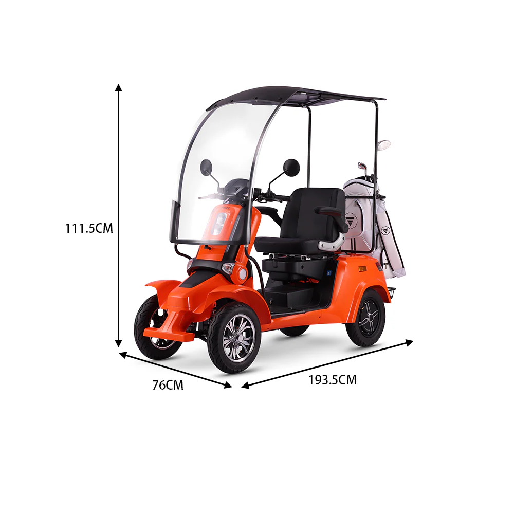 ROLLUX E4 1000W 4 Wheels Mobility Scooter 300KG Weight Capacity - Image 10