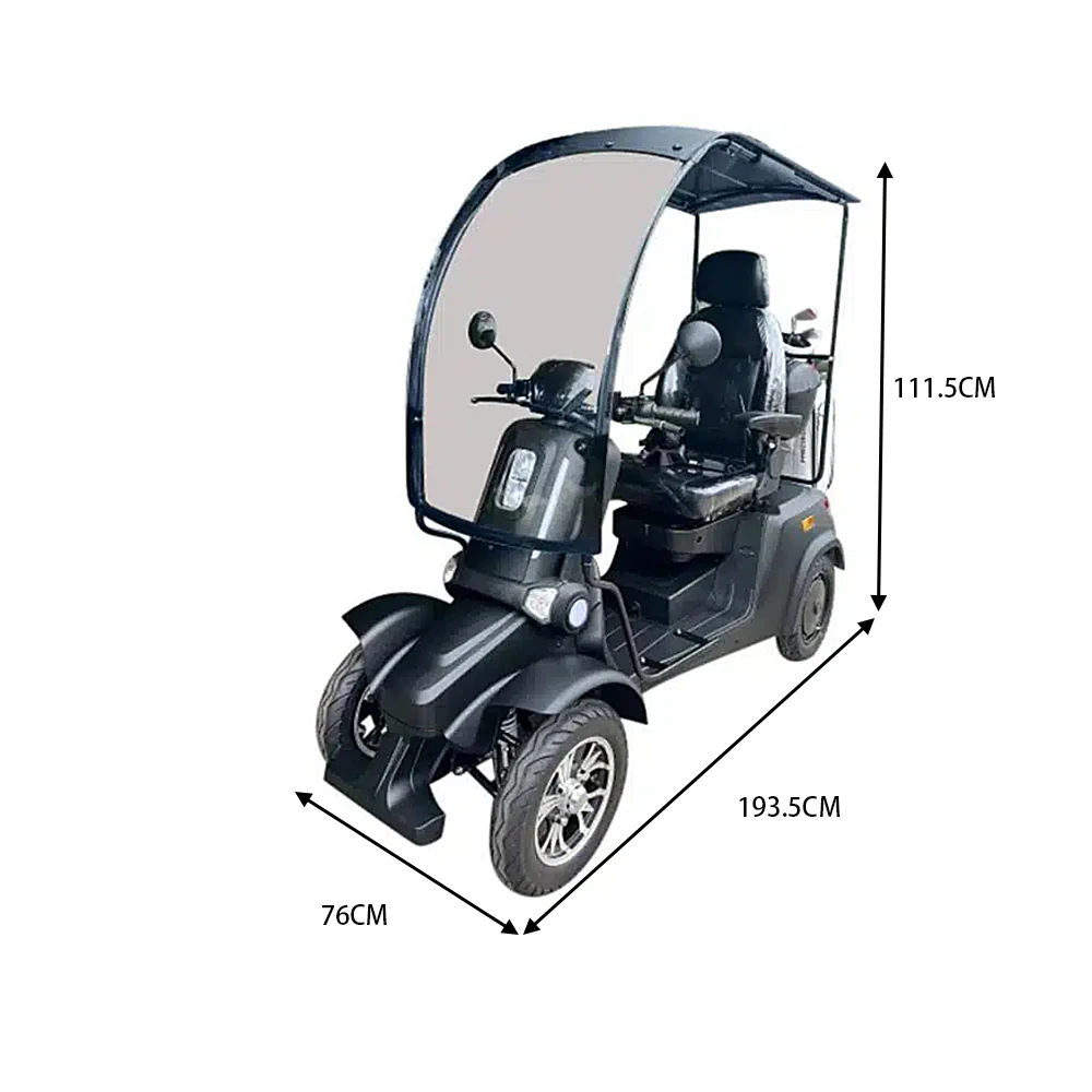 ROLLUX E4 1000W 4 Wheels Mobility Scooter 300KG Weight Capacity - Image 15