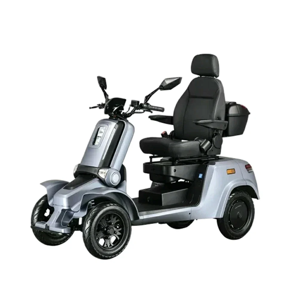 ROLLUX E4 800W×2 4-Wheel Mobility Scooter 300KG Weight Capacity with Lithium Battery - Blue