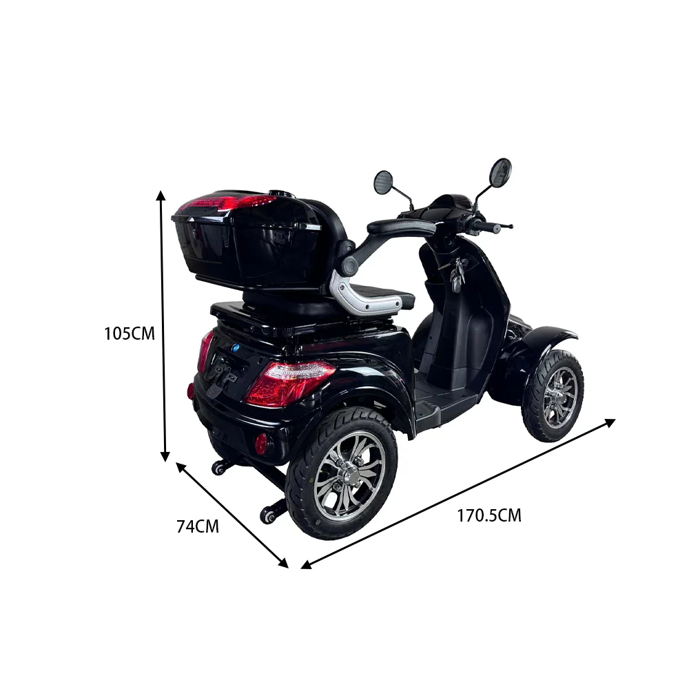 ROLLUX F2 1000W 4 Wheels Mobility Scooter 300KG Weight Capacity - Image 10