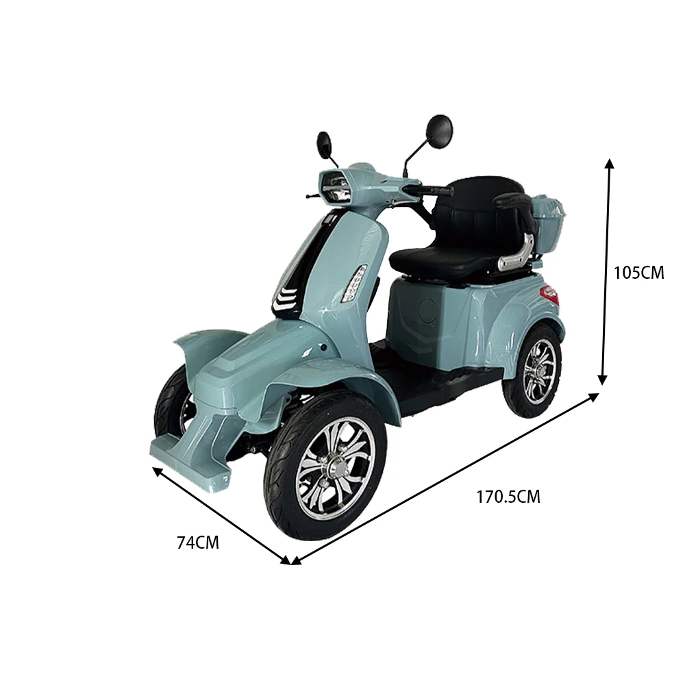 ROLLUX F2 1000W 4 Wheels Mobility Scooter 300KG Weight Capacity - Image 15