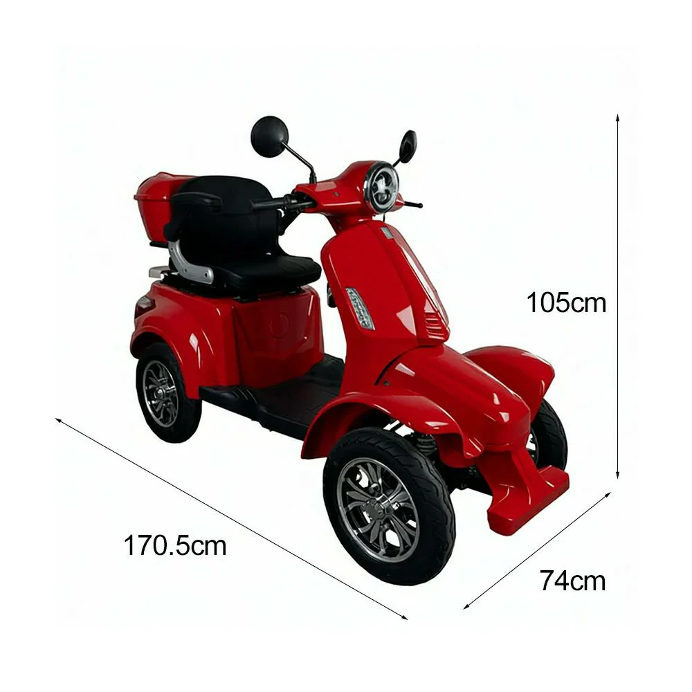 ROLLUX F2 1000W 4 Wheels Mobility Scooter 300KG Weight Capacity - Image 20
