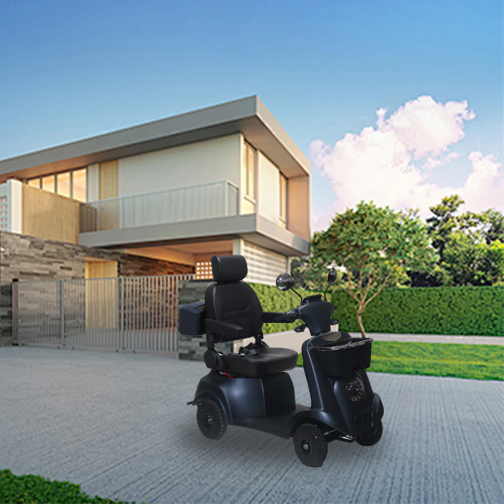 ROLLUX XJK 500W 48V20Ah Lead-Acid/Lithium Battery Electric Mobility Scooter Drum Brake - Image 5