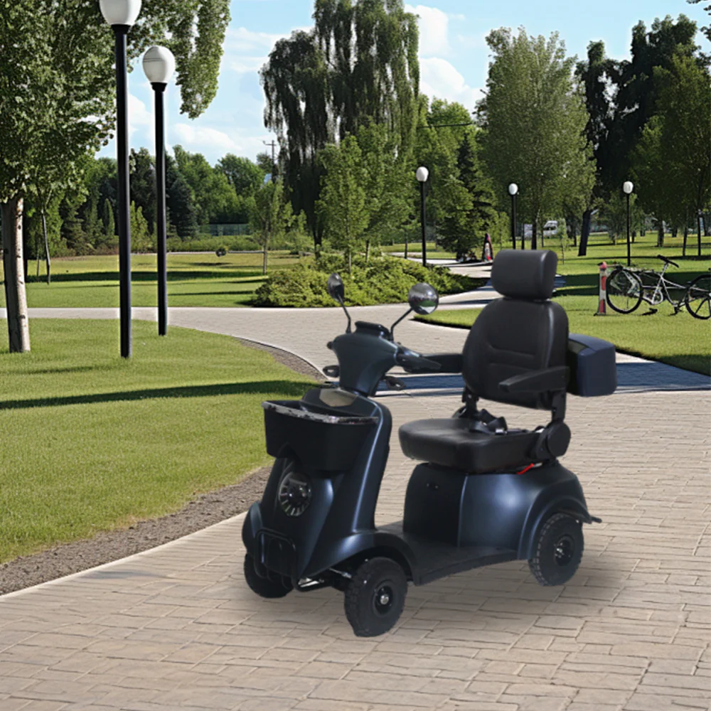 ROLLUX XJK 500W 48V20Ah Lead-Acid/Lithium Battery Electric Mobility Scooter Drum Brake - Image 6