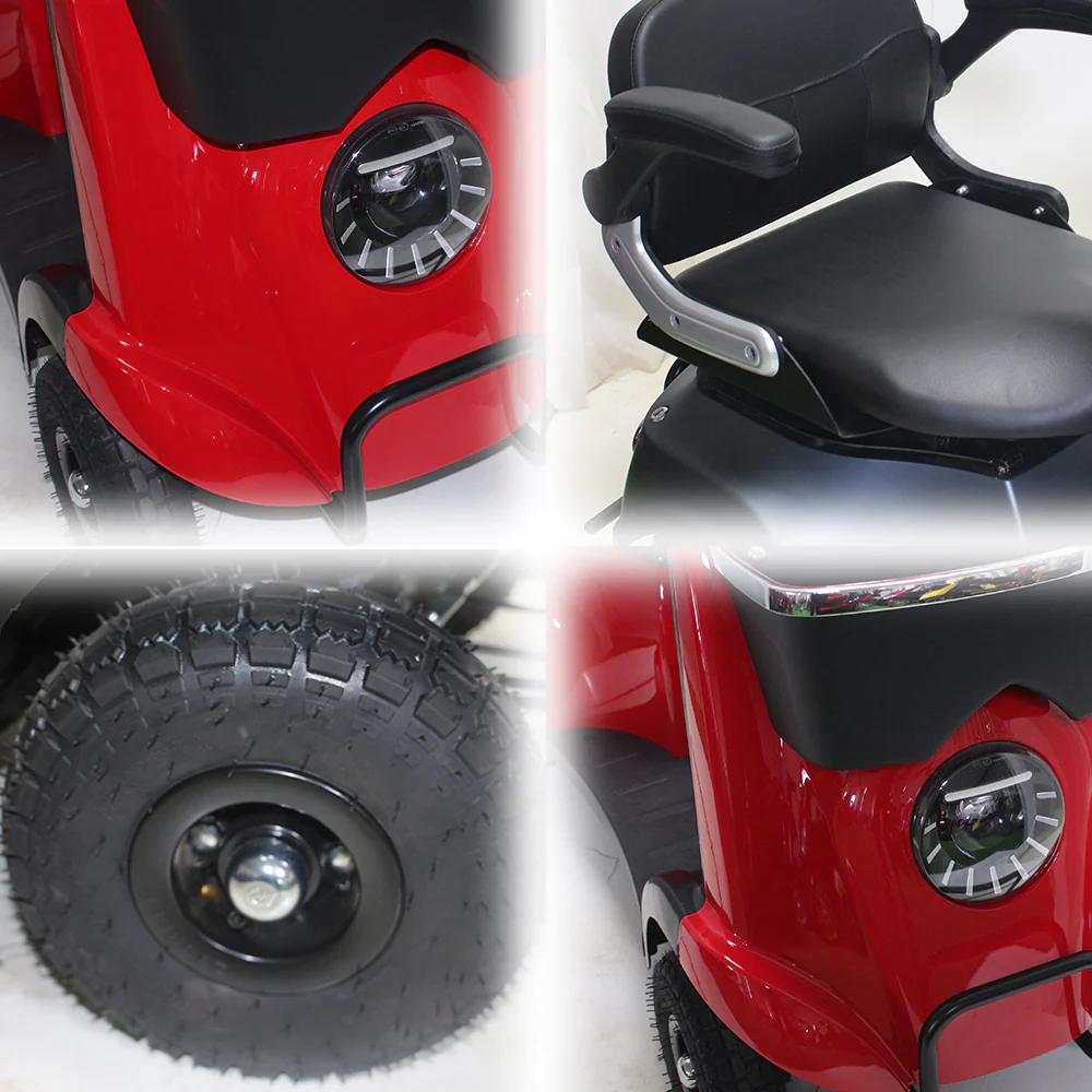 ROLLUX XJK 500W 48V20Ah Lead-Acid/Lithium Battery Electric Mobility Scooter Drum Brake - Image 7