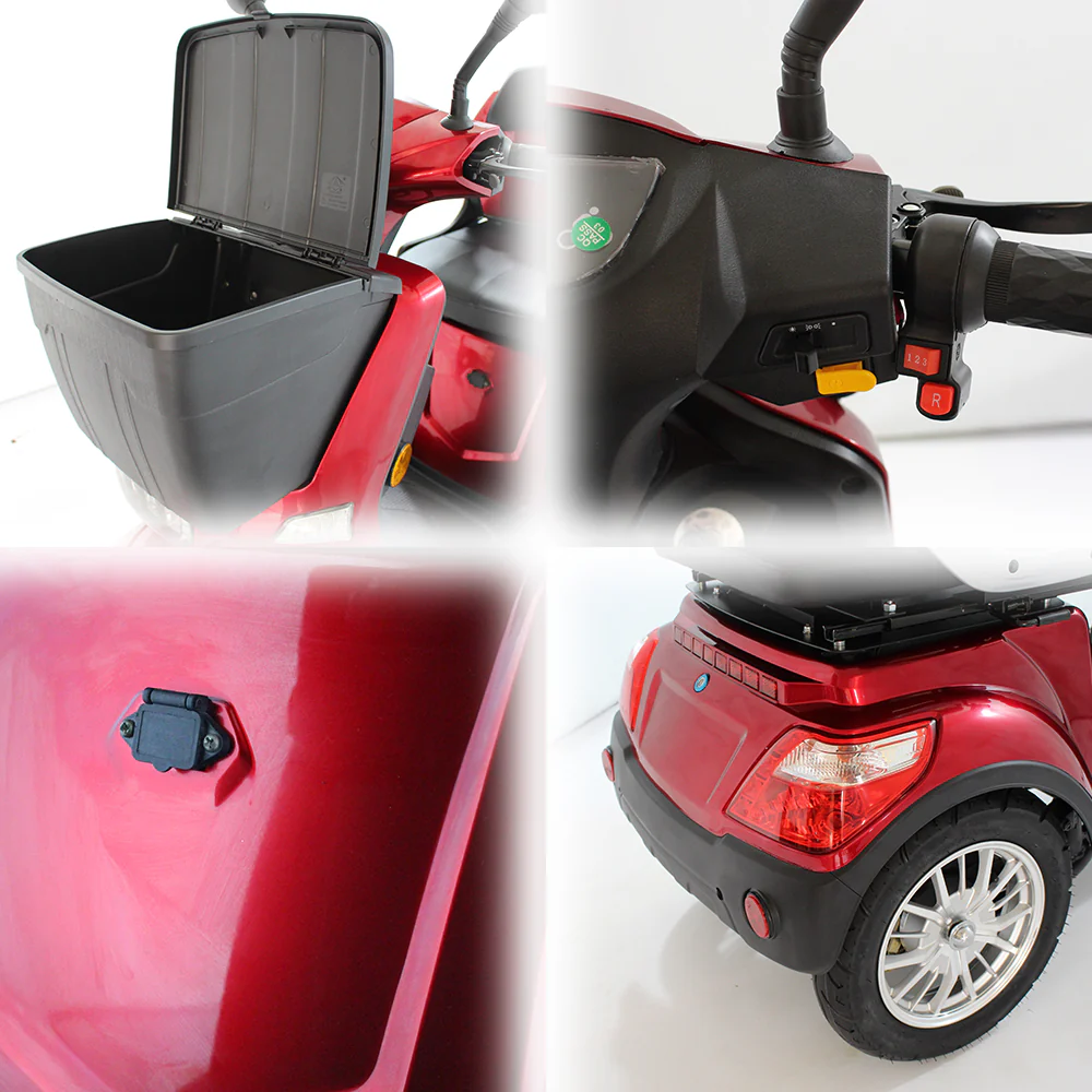 ROLLUX XL3D 500W 60V20Ah Lead-Acid/Lithium Battery Electric Mobility Scooter Drum Brake - Image 6