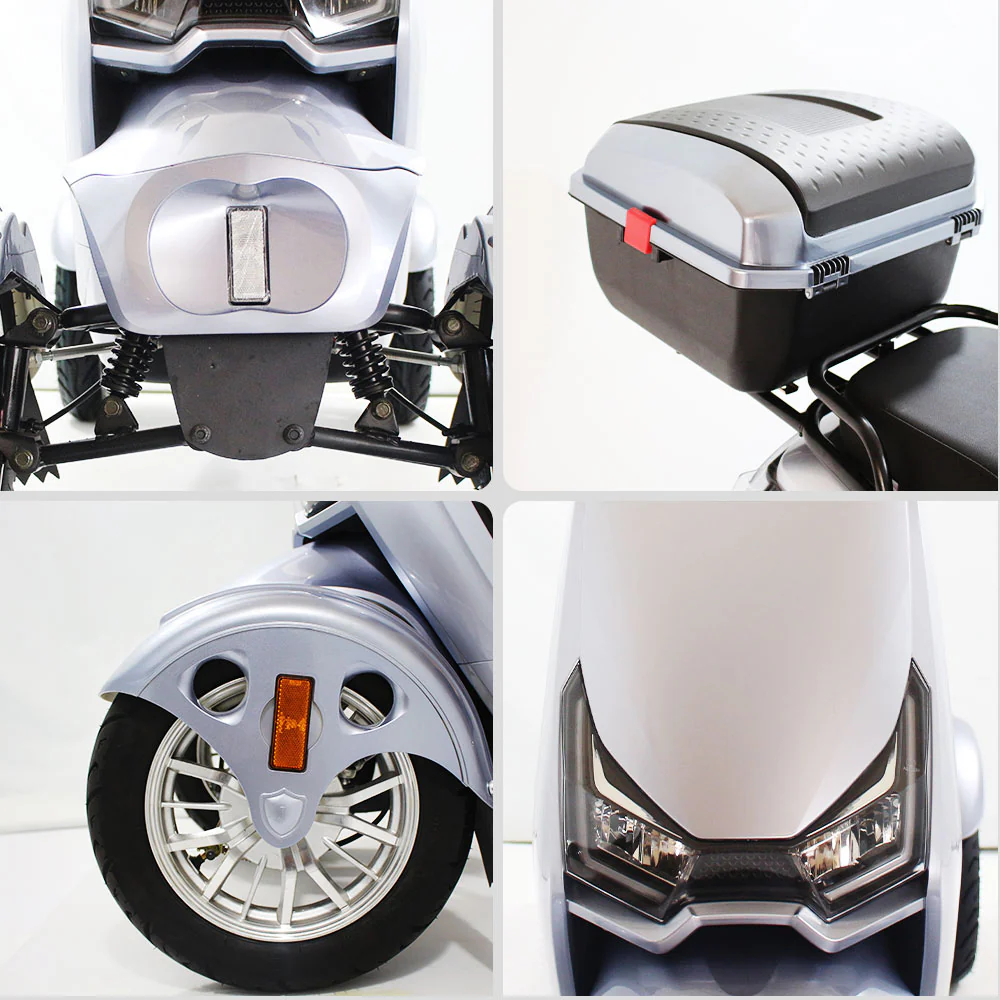 ROLLUX SN4W 500W 60V20Ah Lead-Acid/Lithium Battery Electric Mobility Scooter Drum Brake - Image 4