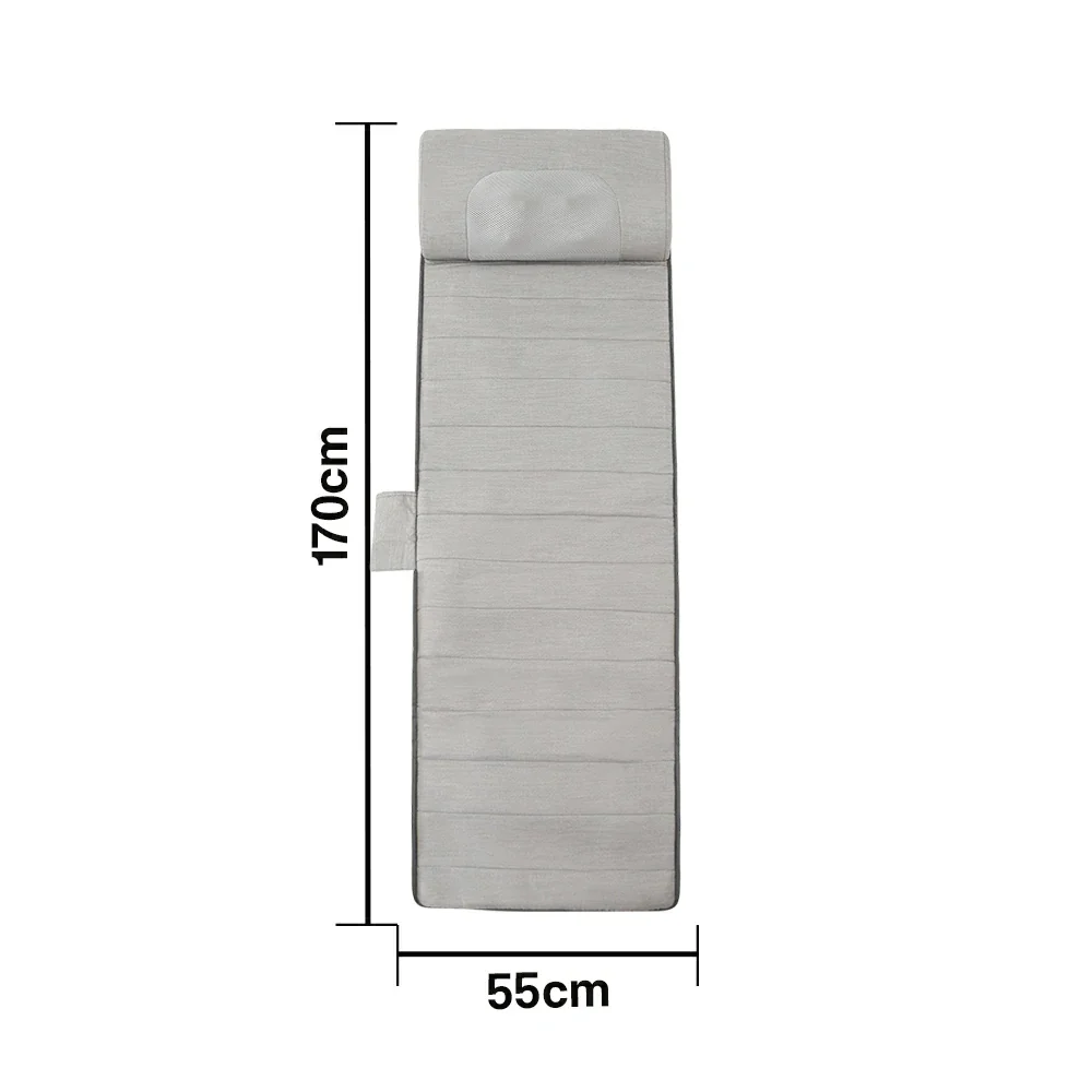 RELAXA Full-Body Massage Mat with Heat, Four-Node Kneading Massage, Breathable Fabric, Extra-Large Back Coverage Design - Image 5