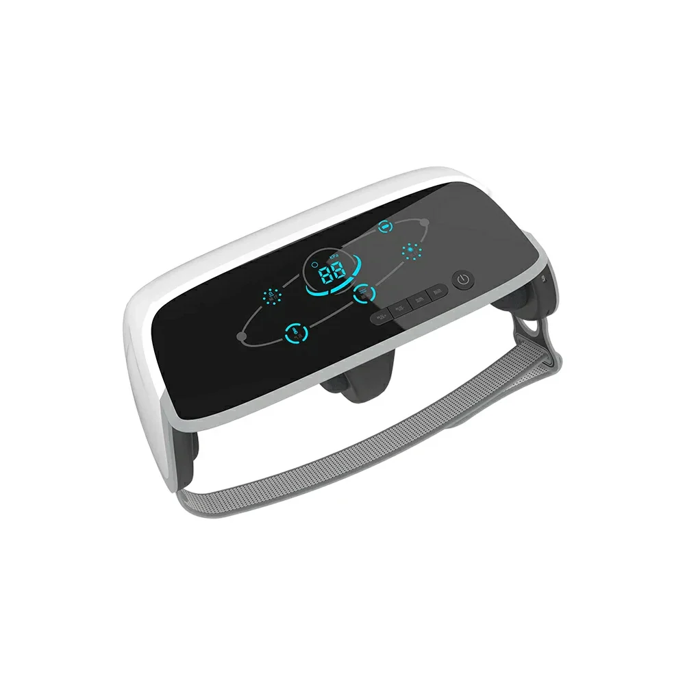 RELAXA Air Wave Massage Belt, Dual-Side Synchronous Massage with Heat & Red Light, Soft Support Structure, Touchscreen Cordless Design