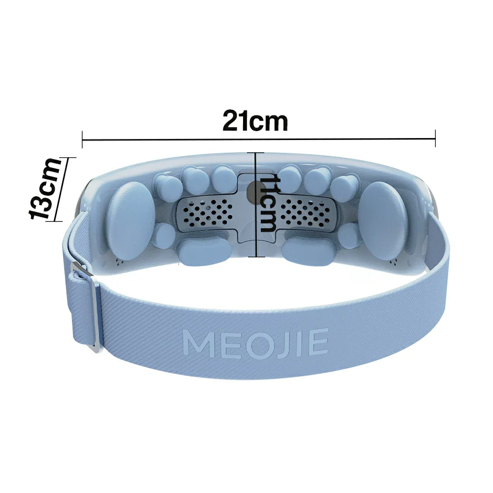 RELAXA Eye Massager with Hydrating Mist Deep Relaxation Pressure Point Massage Wireless Portable Design - Blue - Image 5