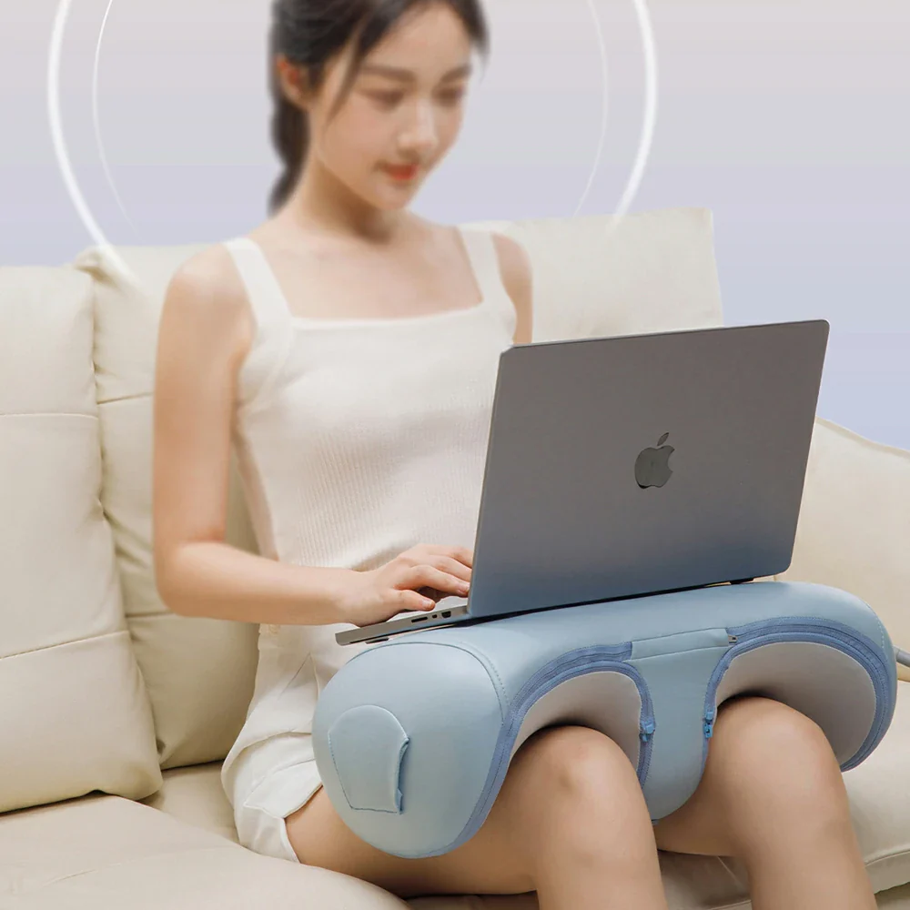 RELAXA Leg Massager with Heat Full Sole Warming Wide Ergonomic Design Remote Control Home Relaxation - Image 2