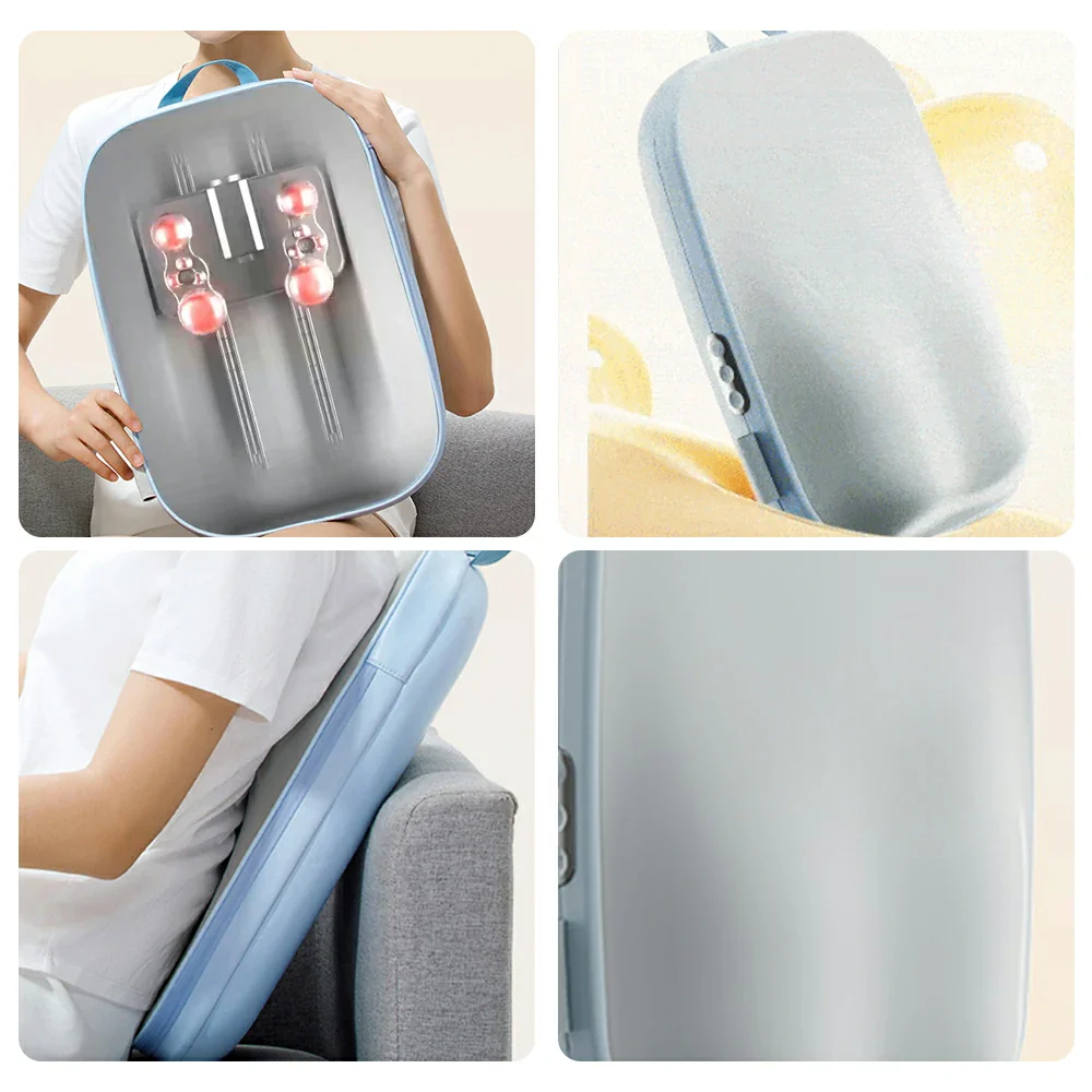 RELAXA Smart Back Massager with Heat, Adjustable Rolling Massage, Ultra-Slim Ergonomic Foam Design - Image 3