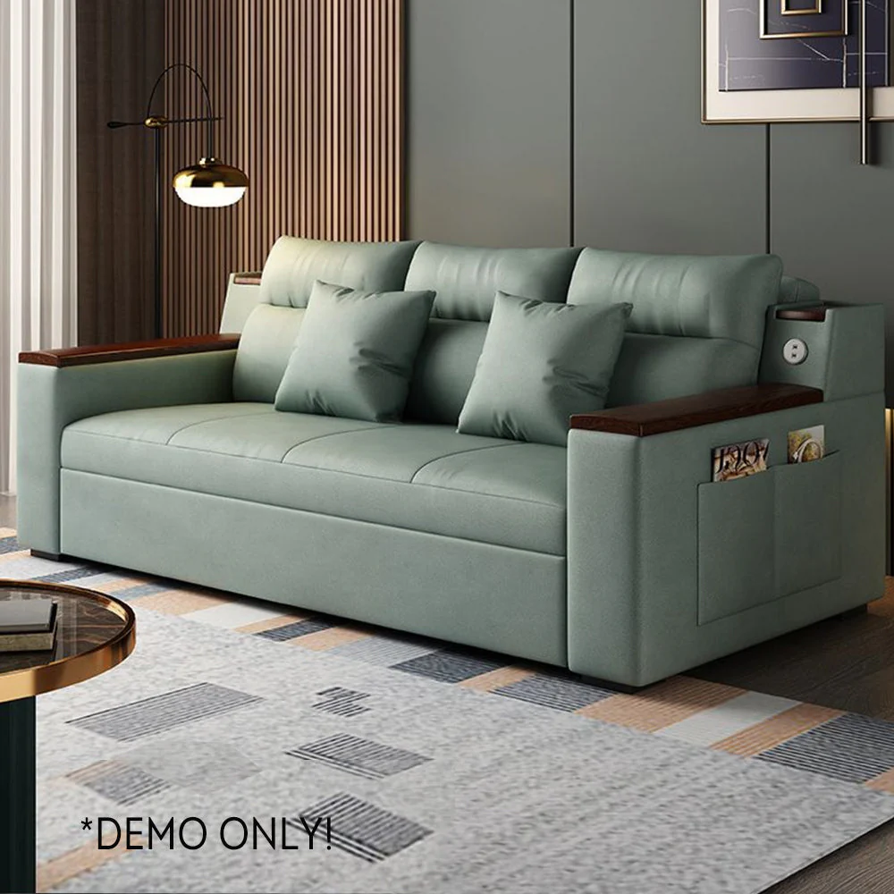 LUXORA 150/180/240cm Length Sponge Filling Sofa Bed w/ Storage Box - Image 5