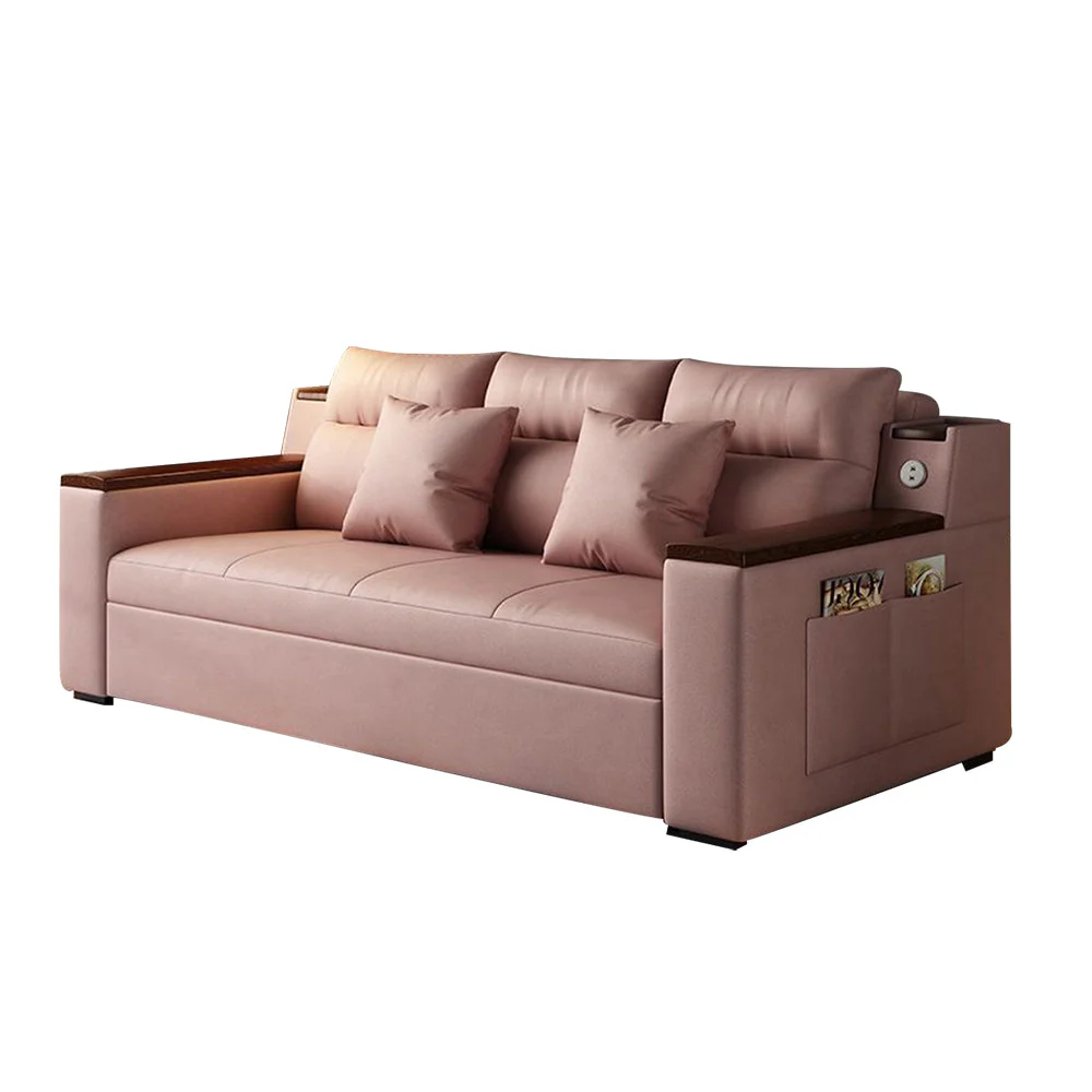 LUXORA 150/180/240cm Length Sponge Filling Sofa Bed w/ Storage Box - Image 9