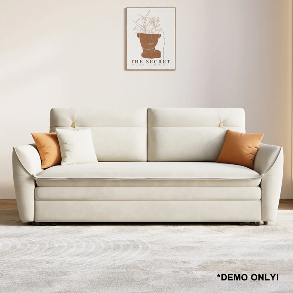 LUXORA 130-210cm Telescopic Storage Sofa Folding Sofa Bed - Image 10