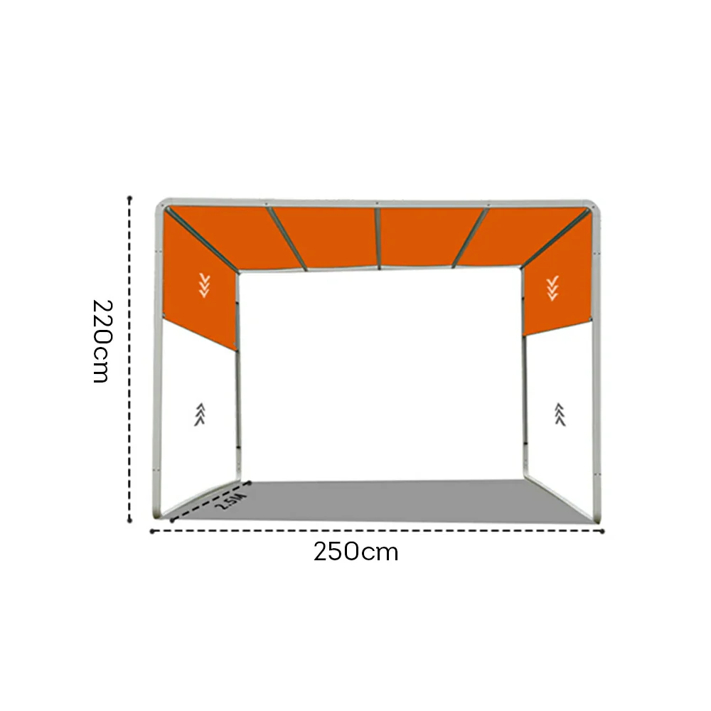 SOLARA Outdoor Canopy - Heavy-Duty Aluminium Frame Sunshade Pavilion, 2.5x2.5m Weather-Resistant Shelter - White - Image 5
