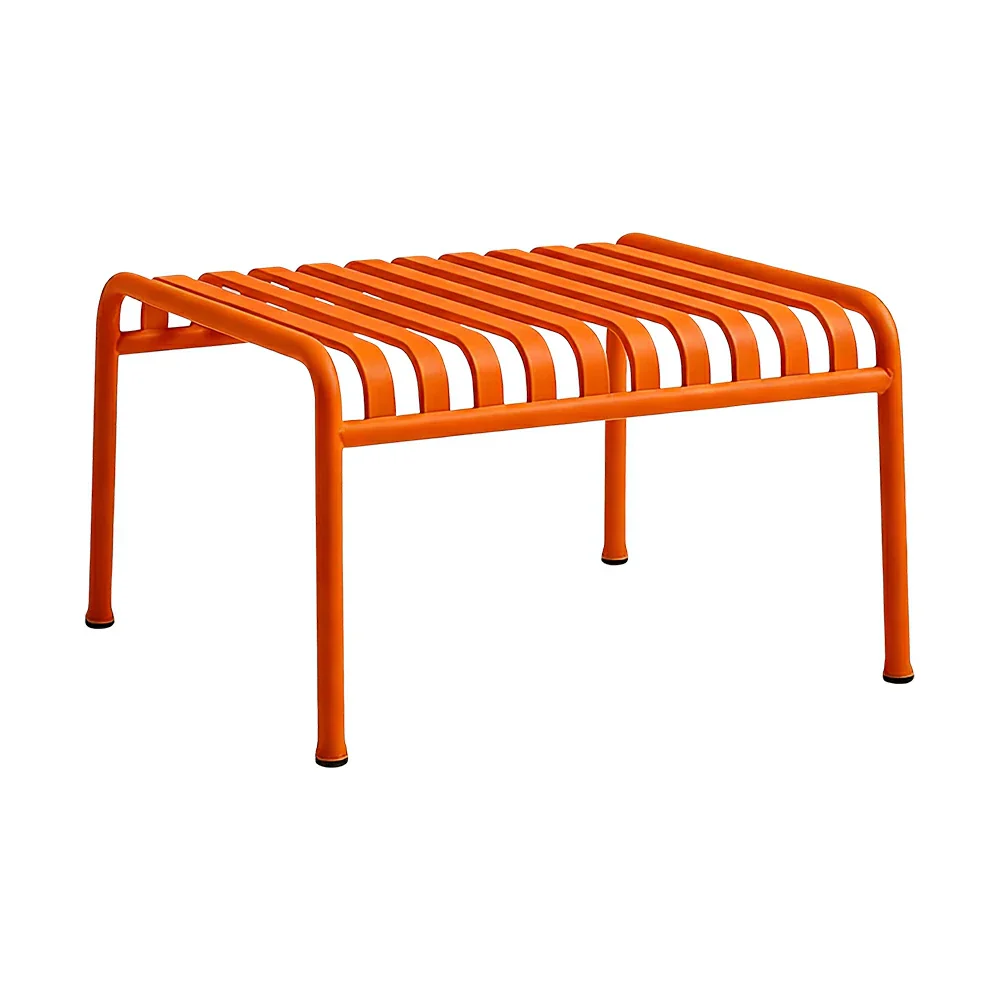 SOLARA Outdoor Metal Furniture Collection - Coffee Table, Long Table, Low Table & Dining Table, Heavy-Duty Steel Frame, Weather-Resistant Finish - Orange