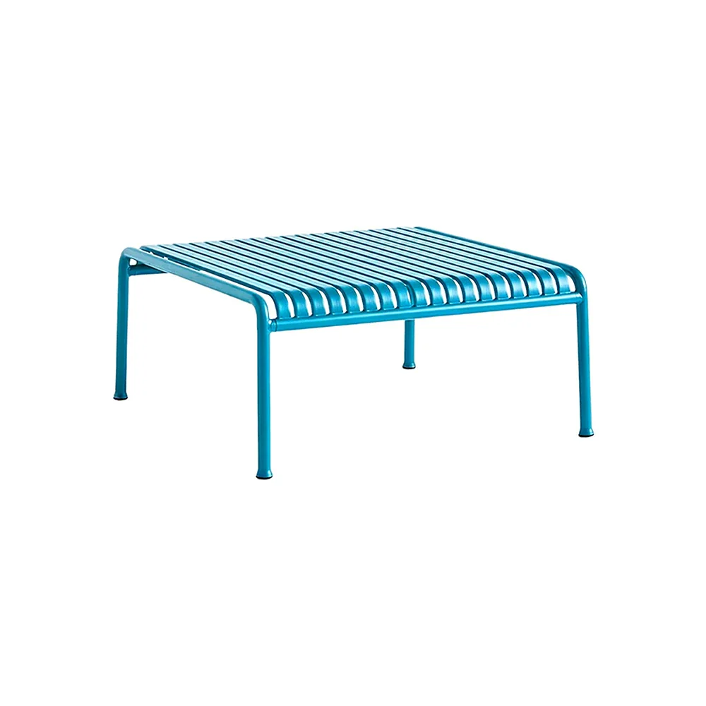 SOLARA Outdoor Metal Furniture Collection - Coffee Table, Long Table, Low Table & Dining Table, Heavy-Duty Steel Frame, Weather-Resistant Finish - Light Blue - Image 11