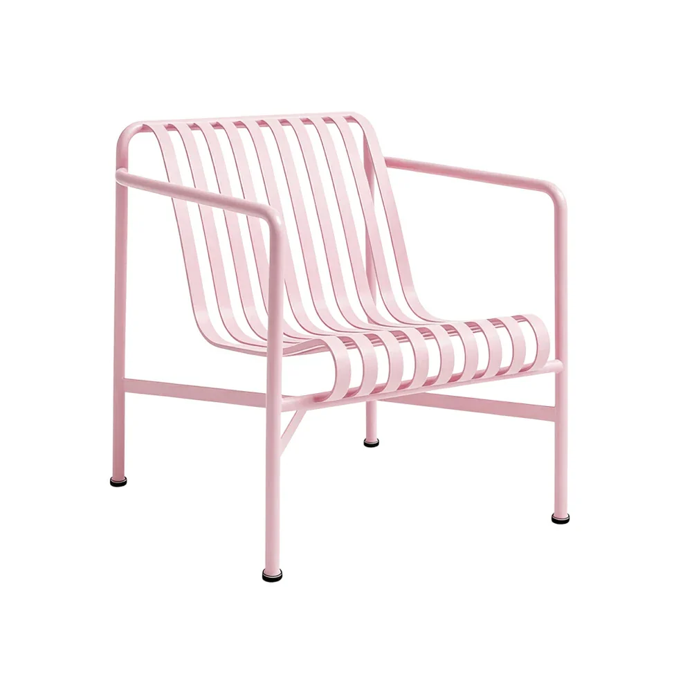 SOLARA Outdoor Metal Furniture Collection - Dining Table, Dining Chair & Lounger, Heavy-Duty Steel Frame, Weather-Resistant Finish - Pink - Image 16