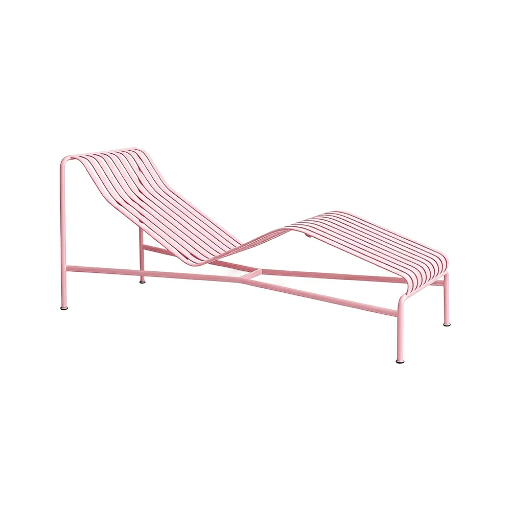SOLARA Outdoor Metal Furniture Collection - Dining Table, Dining Chair & Lounger, Heavy-Duty Steel Frame, Weather-Resistant Finish - Pink - Image 26