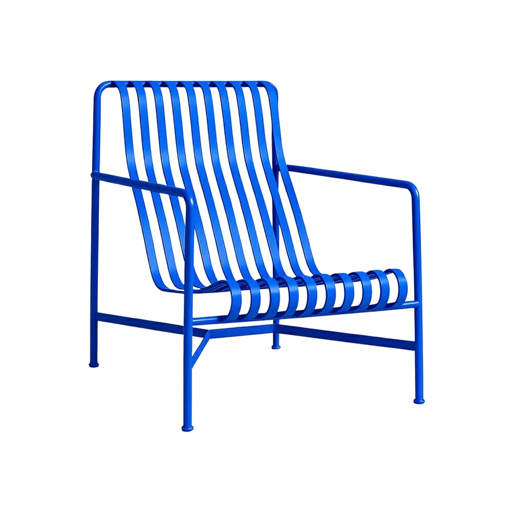 SOLARA Outdoor Metal Furniture Collection - Dining Table, Dining Chair & Lounger, Heavy-Duty Steel Frame, Weather-Resistant Finish - Blue - Image 21