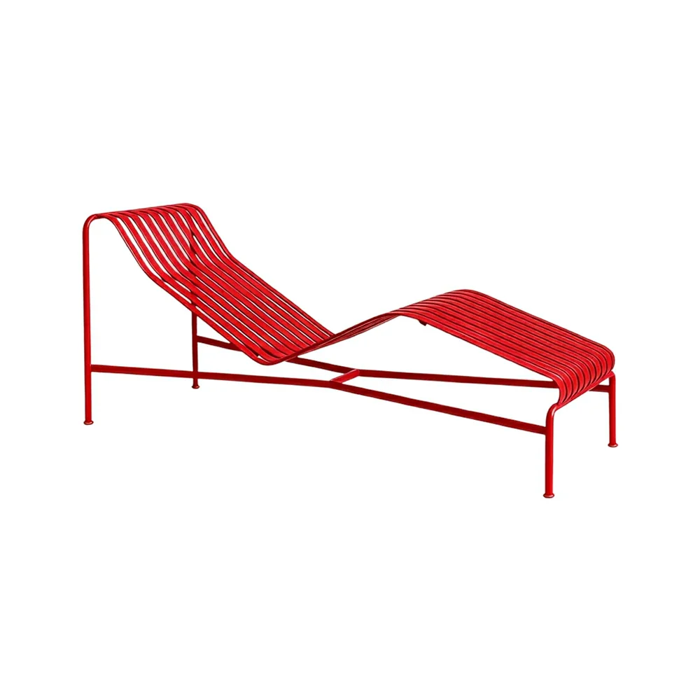 SOLARA Outdoor Metal Furniture Collection - Dining Table, Dining Chair & Lounger, Heavy-Duty Steel Frame, Weather-Resistant Finish - Red - Image 26