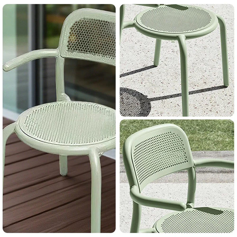 SOLARA Outdoor Aluminum Alloy Furniture Set with Durable Table, Chair & Sofa - Green - Image 13