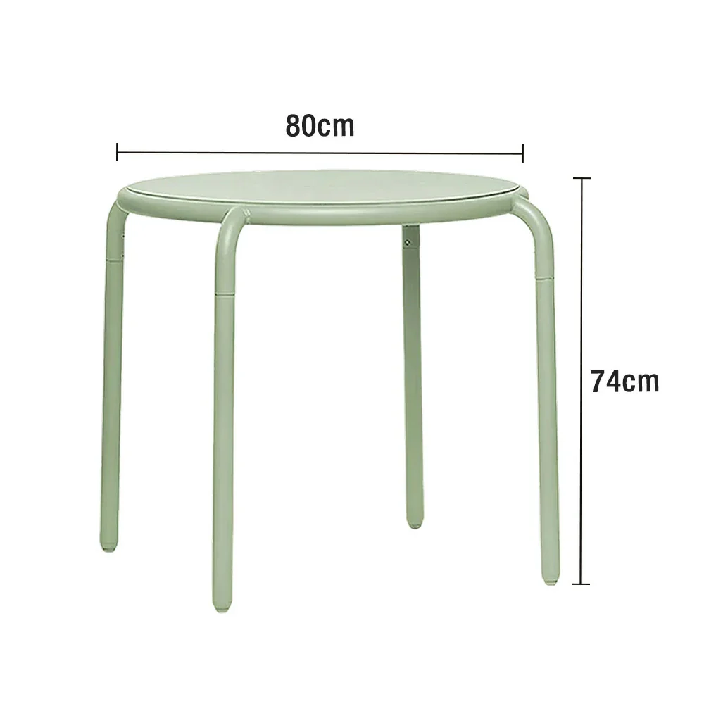 SOLARA Outdoor Aluminum Alloy Furniture Set with Durable Table, Chair & Sofa - Green - Image 5