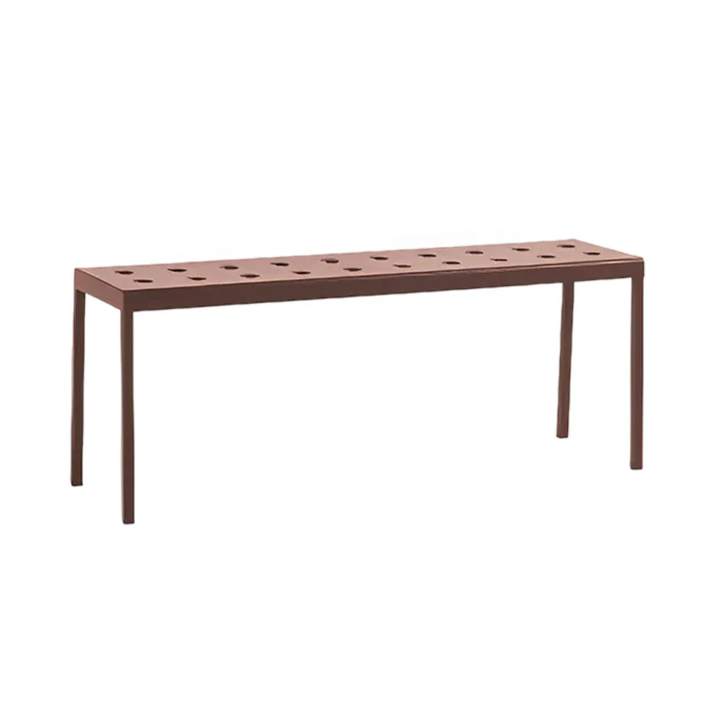 SOLARA Outdoor Aluminum Furniture Set - Weather-Resistant Table, Bench, Chair & Sofa - Red - Image 26
