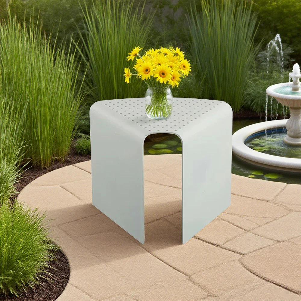 SOLARA Outdoor Aluminum-Magnesium Alloy Chair - Corrosion-Resistant, Heat Dissipation, Portable Design - Blue - Image 2